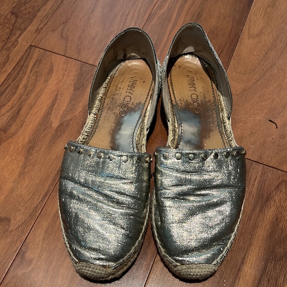 Jimmy Choo 'DREYA' Studded Espadrilles size 39 - Picture 2 of 6